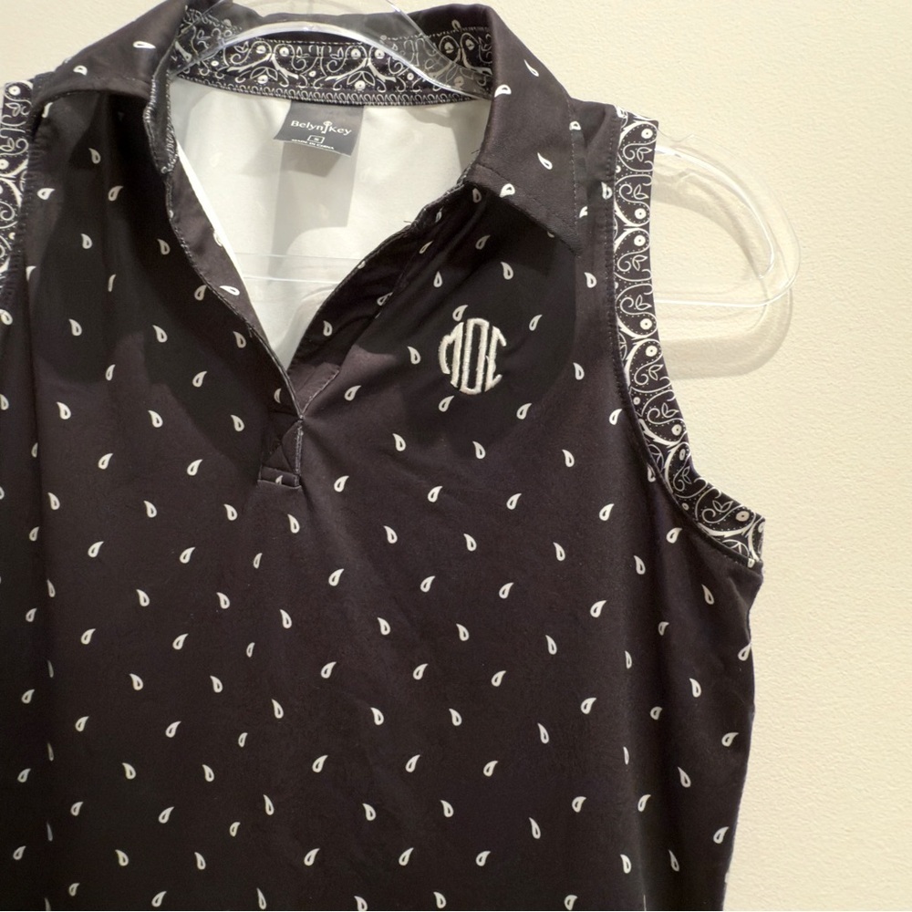 Belyn Key Mid Ocean Golf Club Bermuda Paisley Polo Shirt Size Small Women’s - Picture 3 of 6